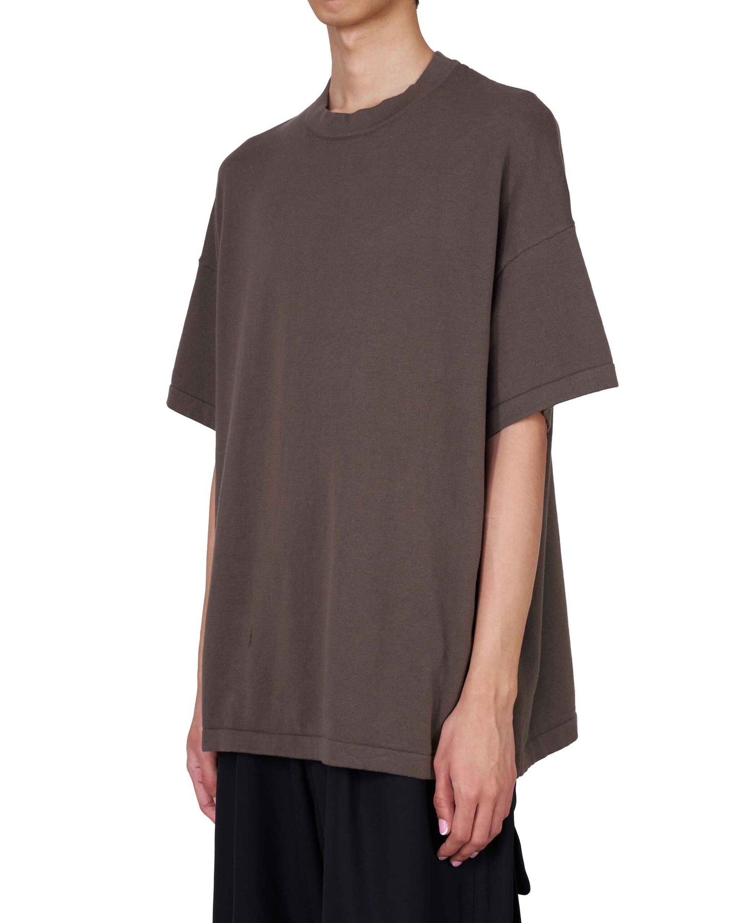 KNITTED MIDD COLLAR WITHDRAW HEM