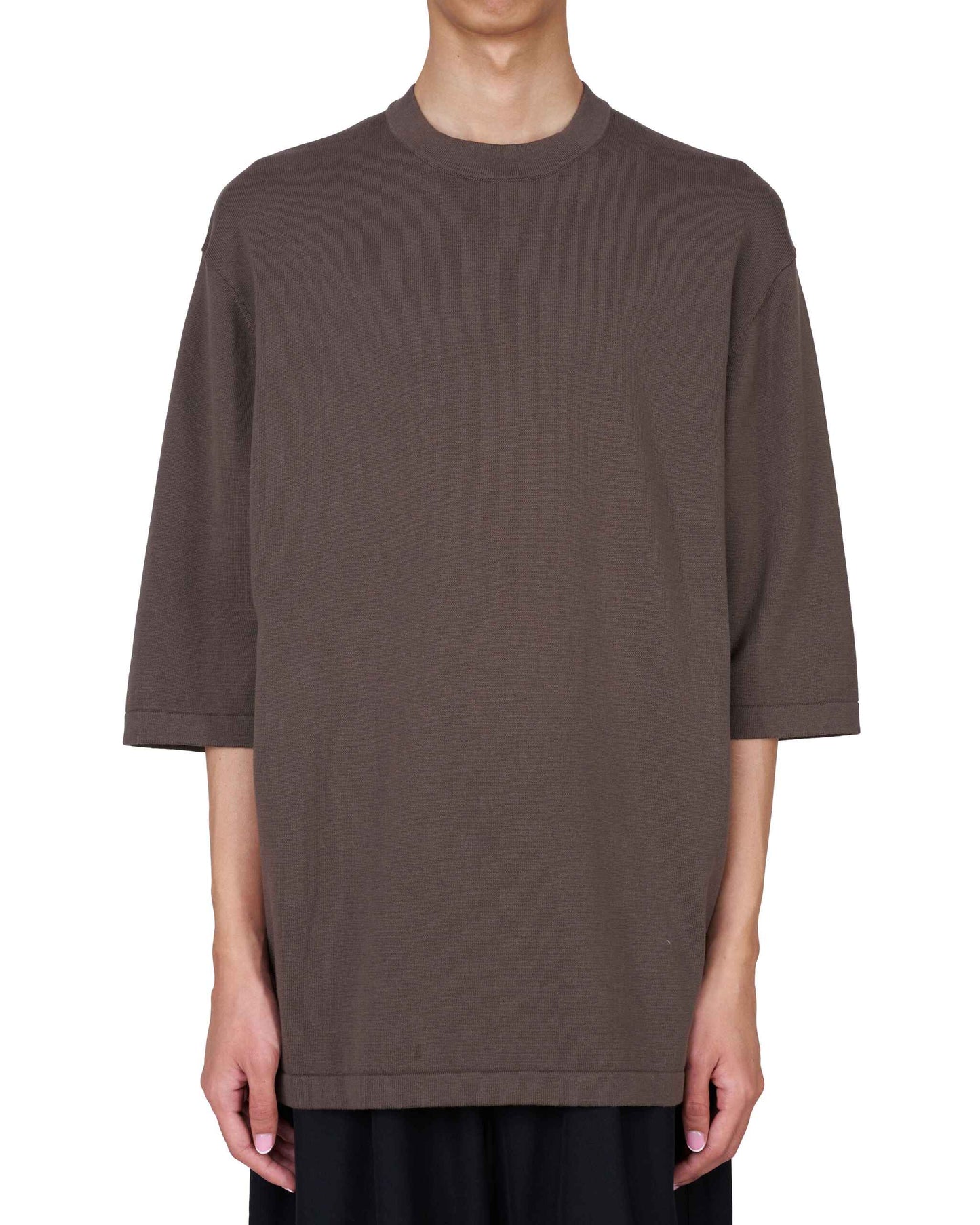 WITHDRAW HEM KNITTED T-SHIRT