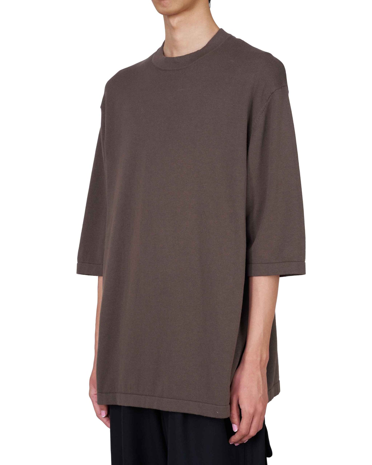 WITHDRAW HEM KNITTED T-SHIRT