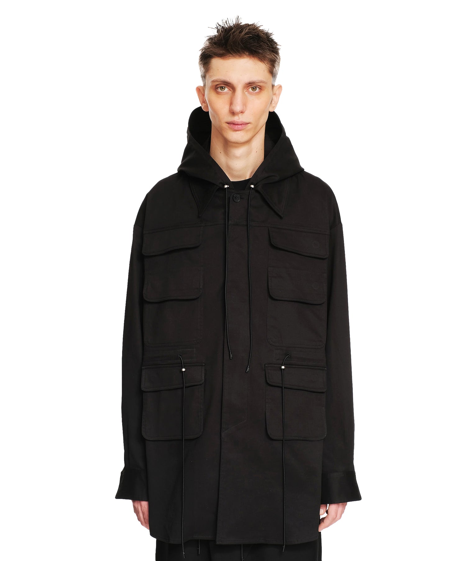 JAMIE DETACHABLE HOOD SHIRT