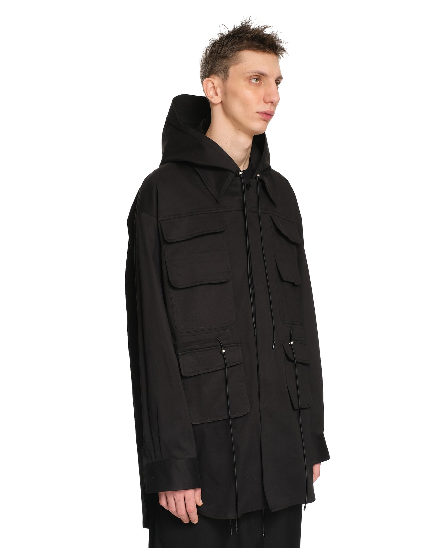 JAMIE DETACHABLE HOOD SHIRT