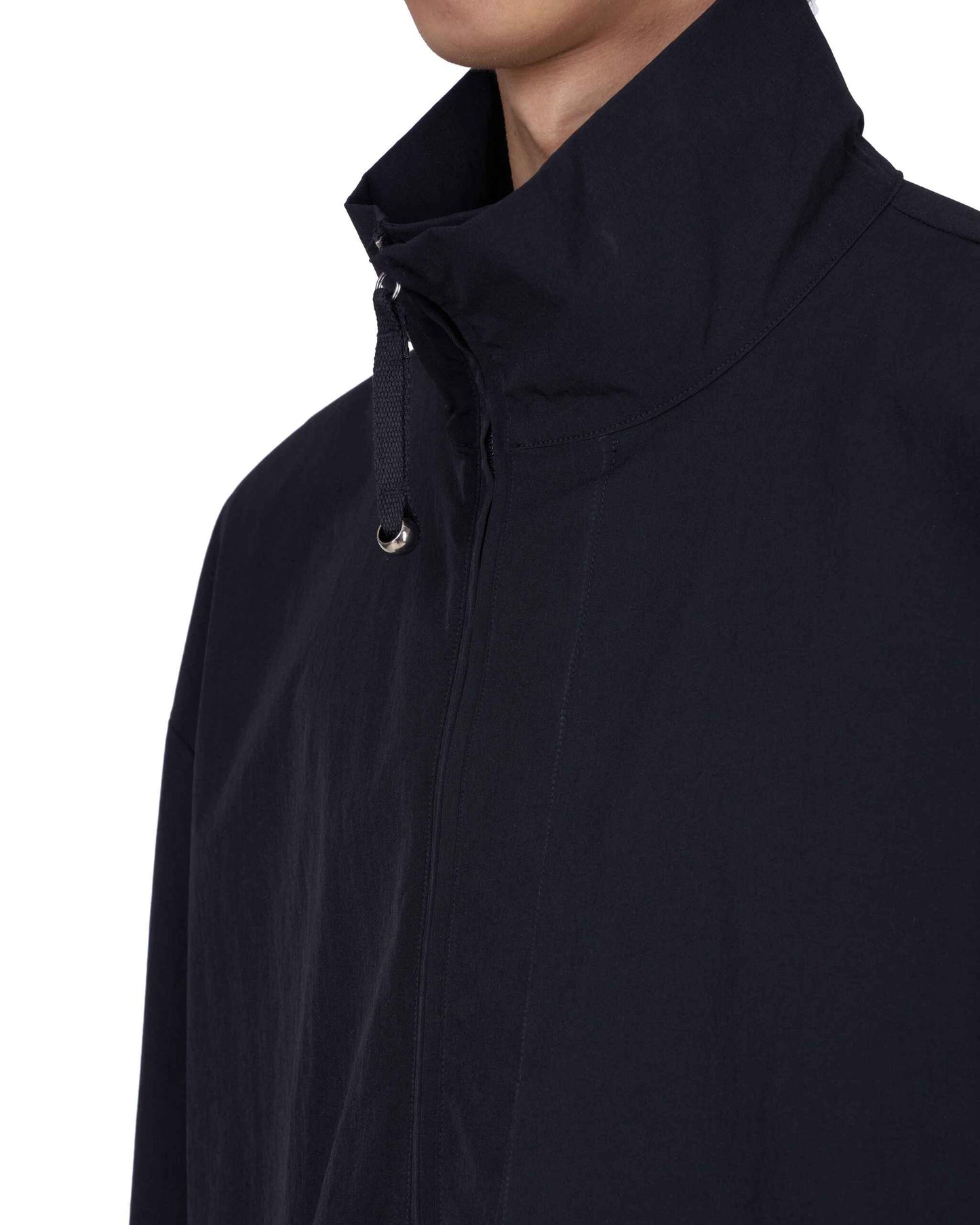 MOFF NYLON ZIP UP SWEATER