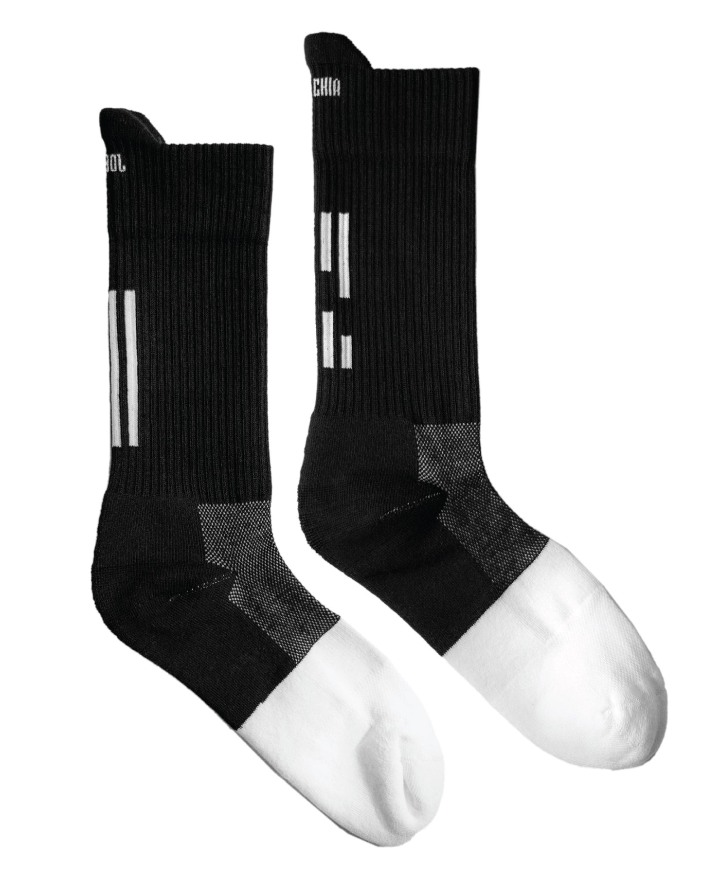 (2-pairs) MISMATCHED CALF HIGH PREMIUM COTTON SOCKS