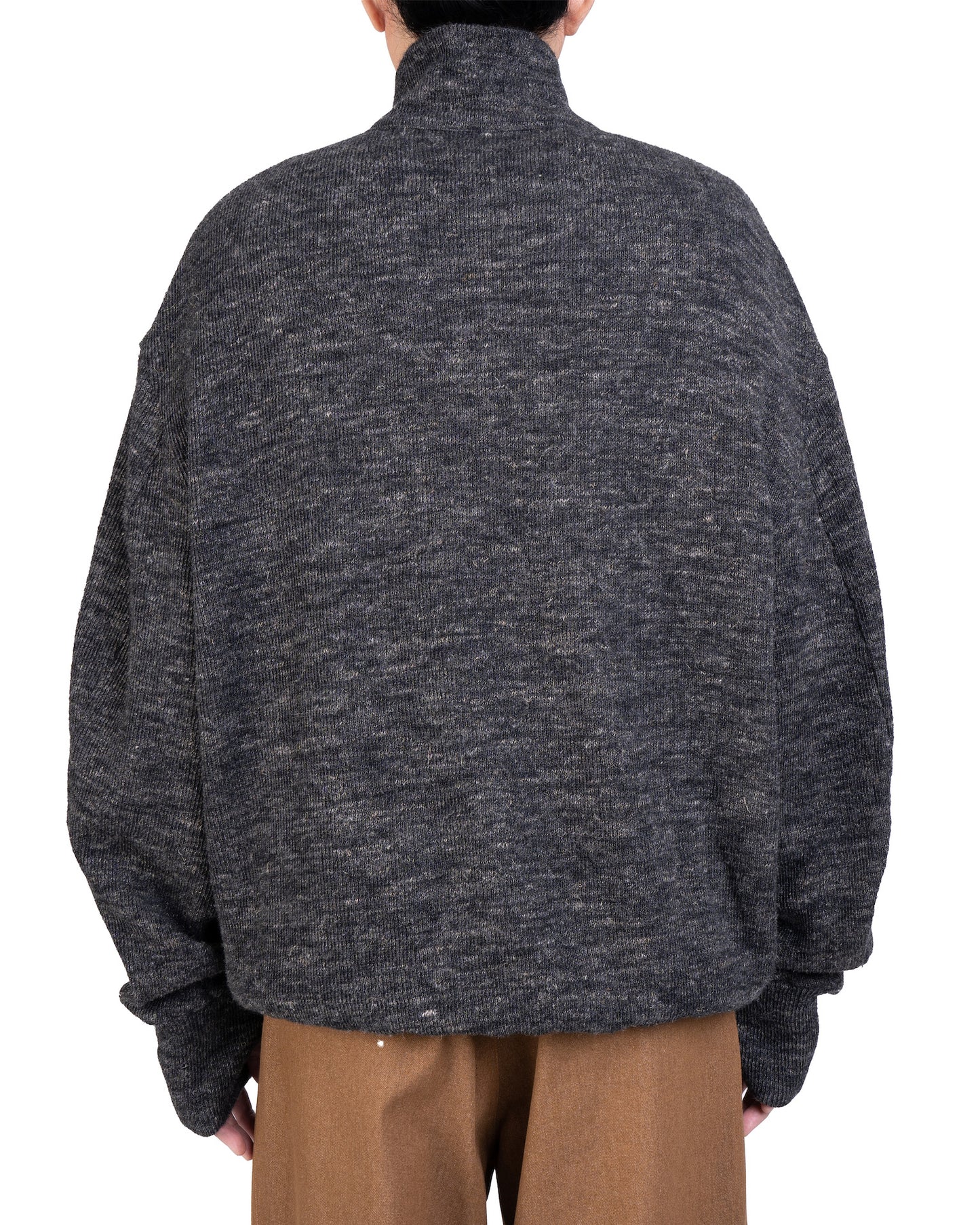 MOFF WOOL ZIP UP SWEATER