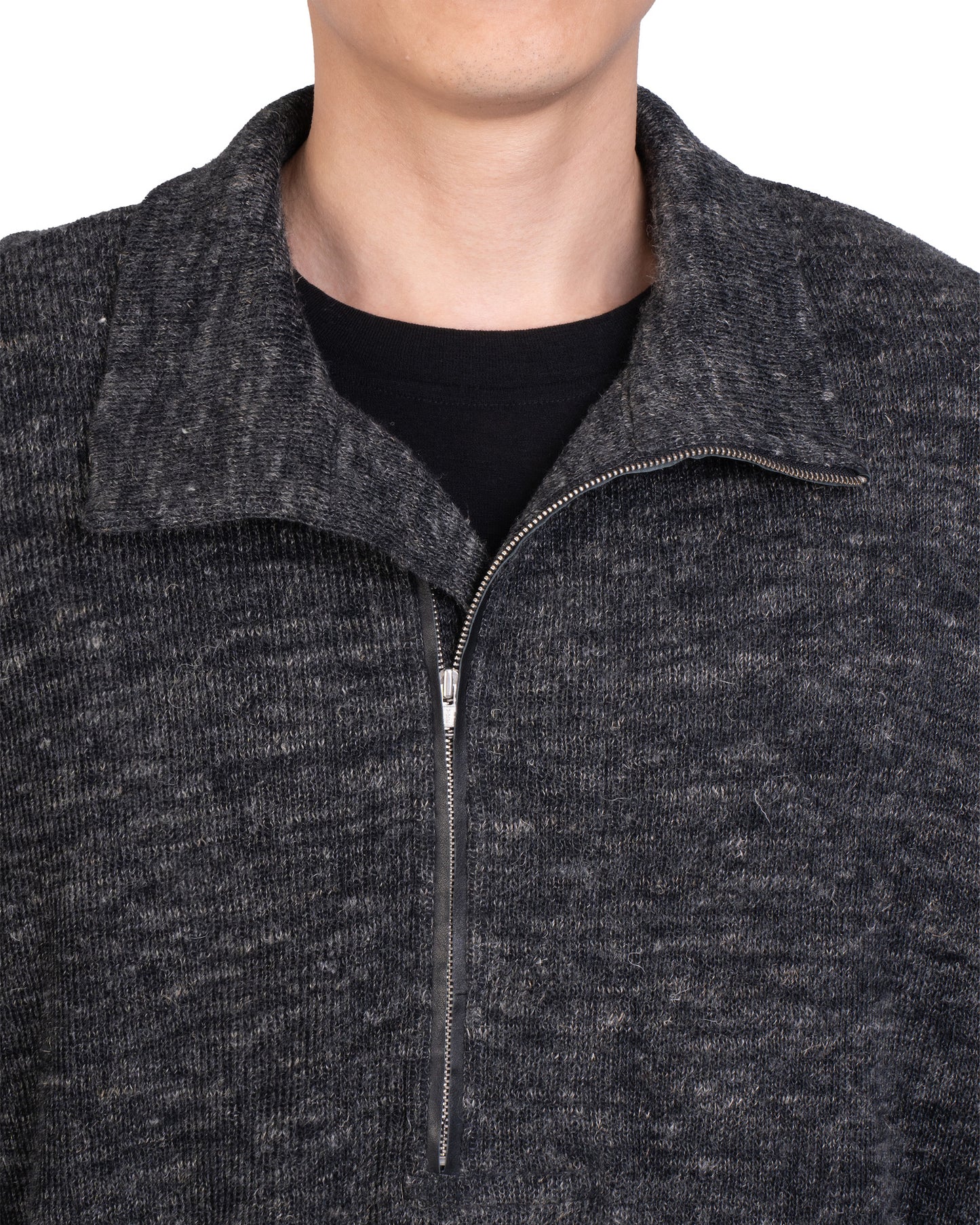 MOFF WOOL ZIP UP SWEATER