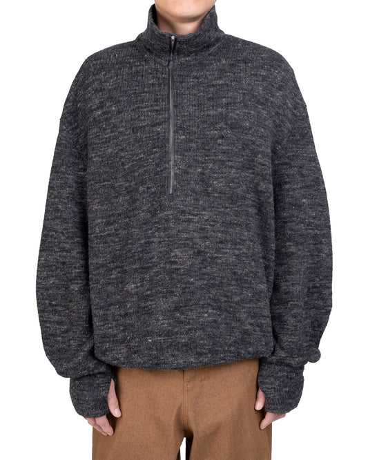 MOFF WOOL ZIP UP SWEATER