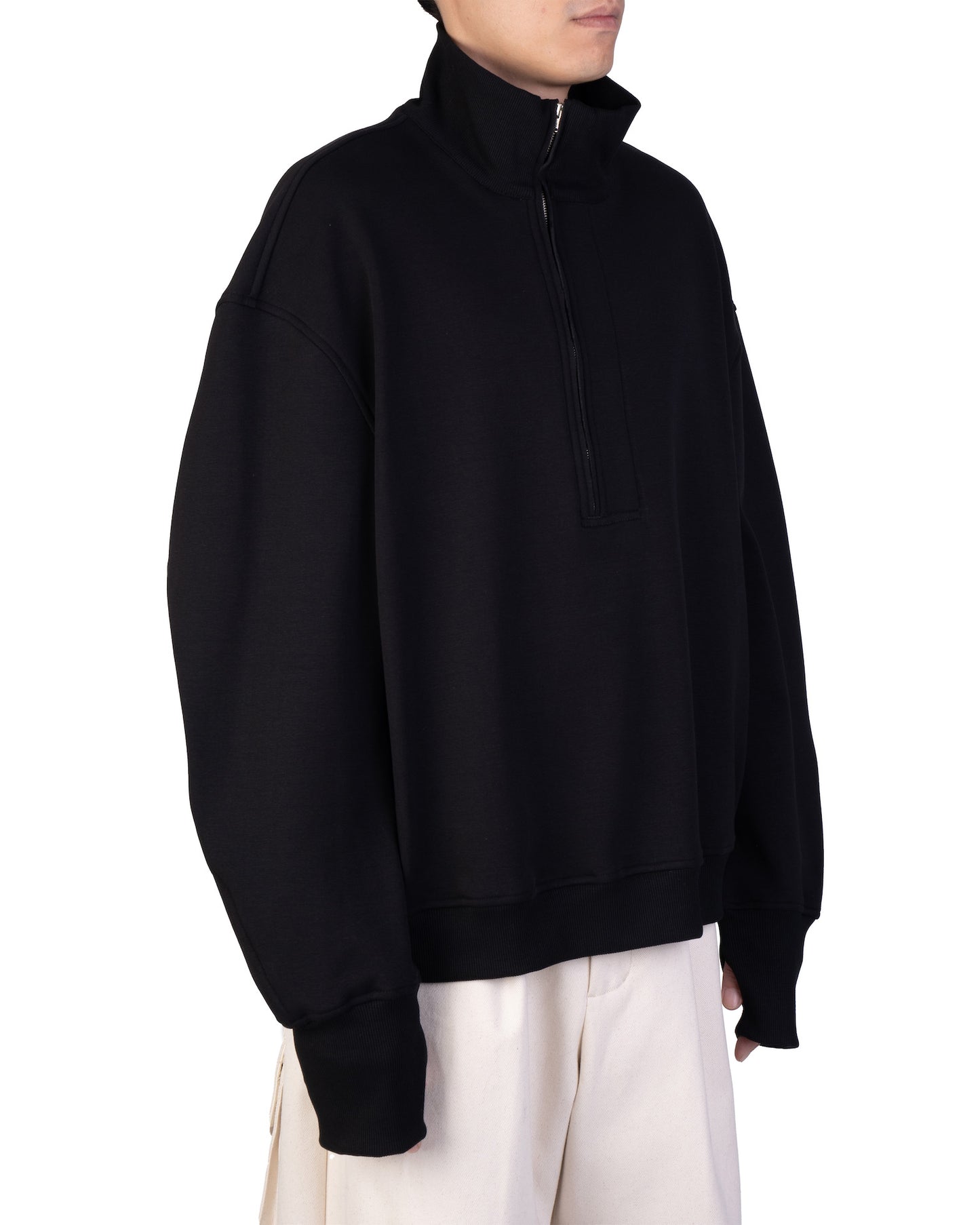 MOFF COTTON ZIP UP SWEATER