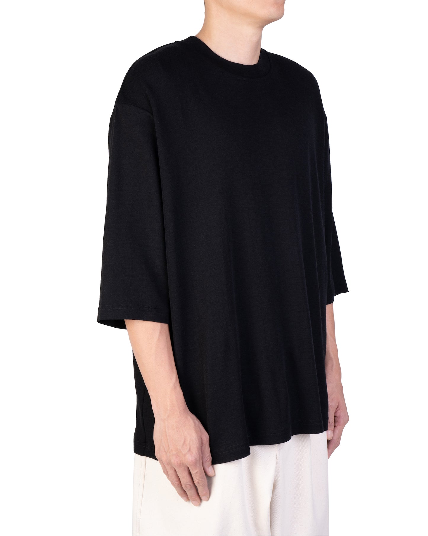 WITHDRAW HEM WOOL T-SHIRT