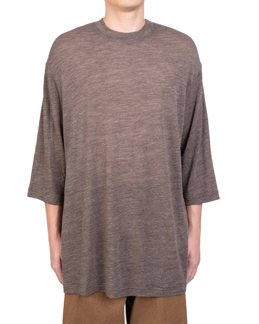 WITHDRAW HEM WOOL T-SHIRT