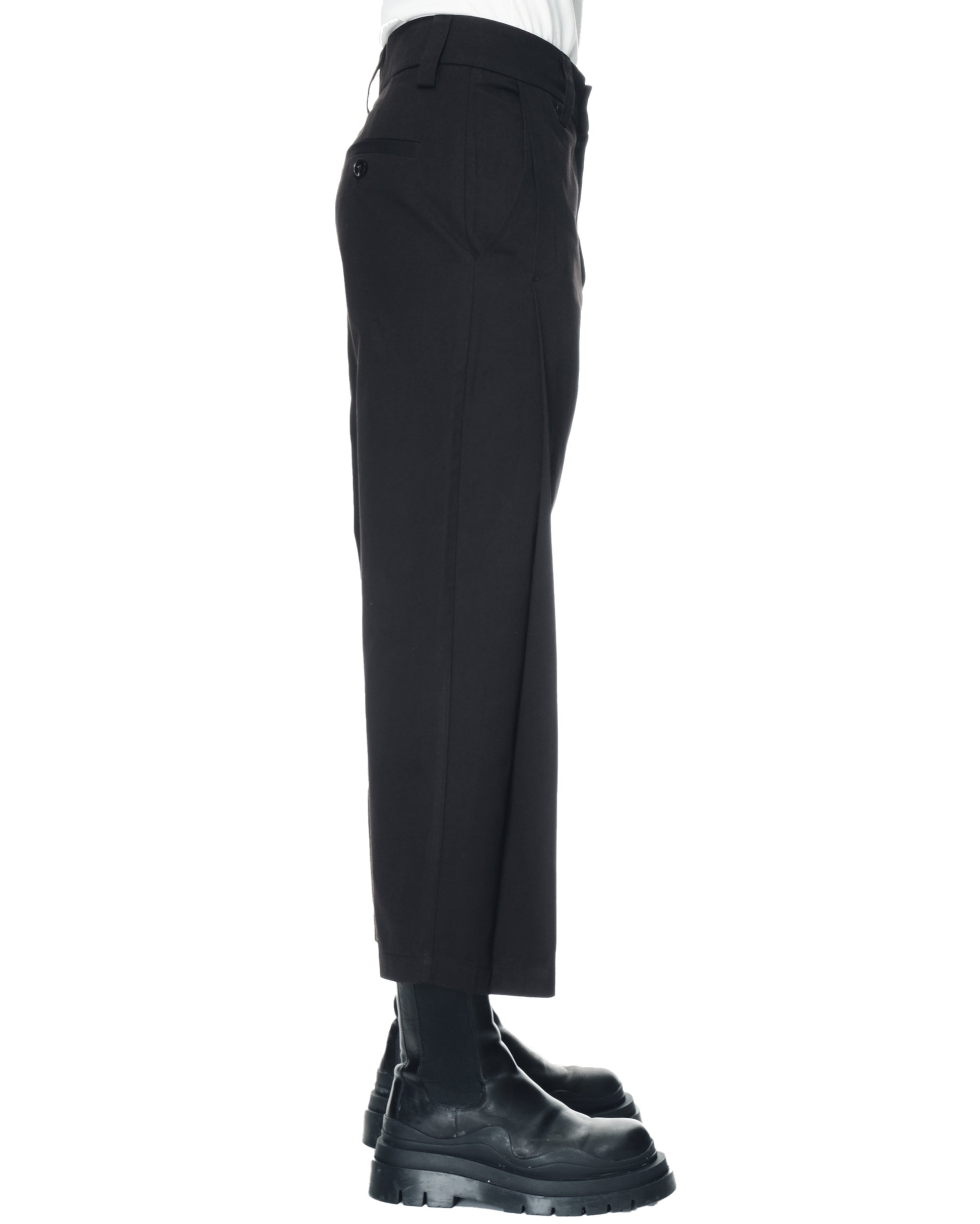 BLACK DEEP PLEAT GLIDE PANTS JOE CHIA ONLINE