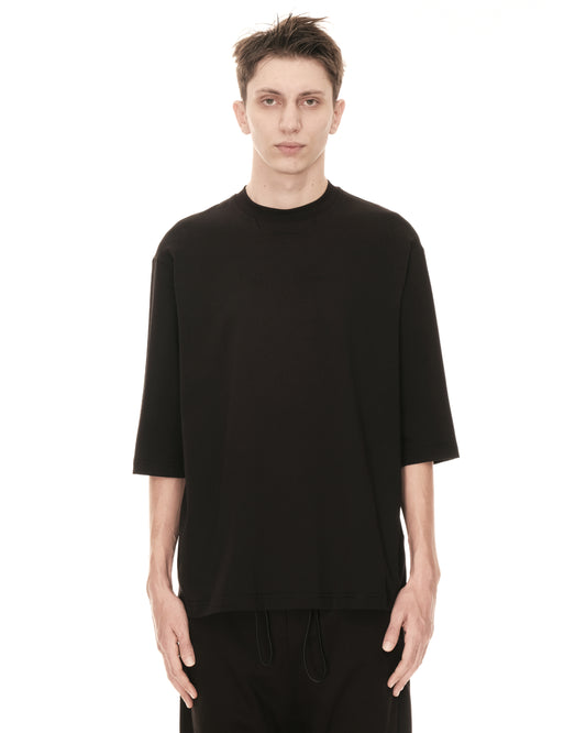 BLACK DIP POCKET T-SHIRT